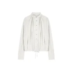 Dries Van Noten Loose cotton blouse in Grey Melange | Tops | Luxury Shoes 
