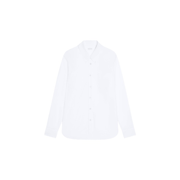 Dries Van Noten Loose cotton poplin shirt in White | Tops | Luxury Shoes 