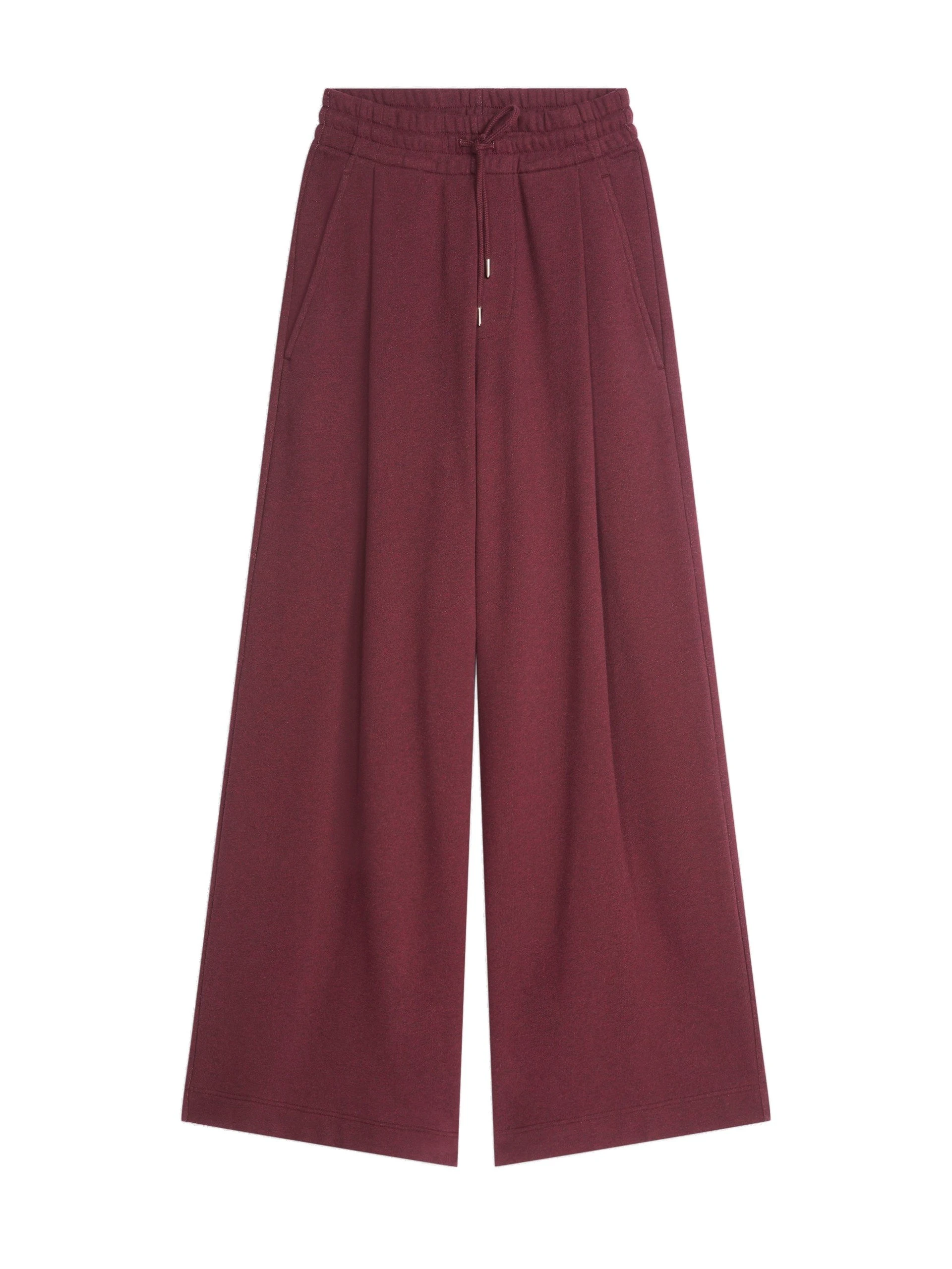 Dries Van Noten Loose cotton sweatpants in Burgundy Melange | Pants | Luxury Shoes Dries Van Noten Loose cotton sweatpants in Burgundy Melange | Pants | Luxury Shoes