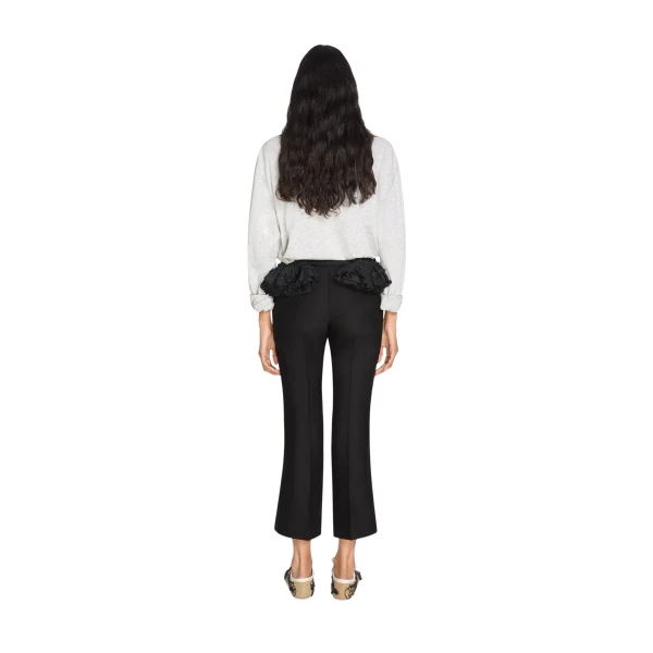 Loose long sleeve top in Grey Melange - Image 4