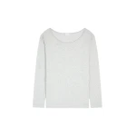 Dries Van Noten Loose long sleeve top in Grey Melange | Tops | Luxury Shoes 
