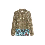 Dries Van Noten Loose viscose shirt in Bottle | Tops | Luxury Shoes 