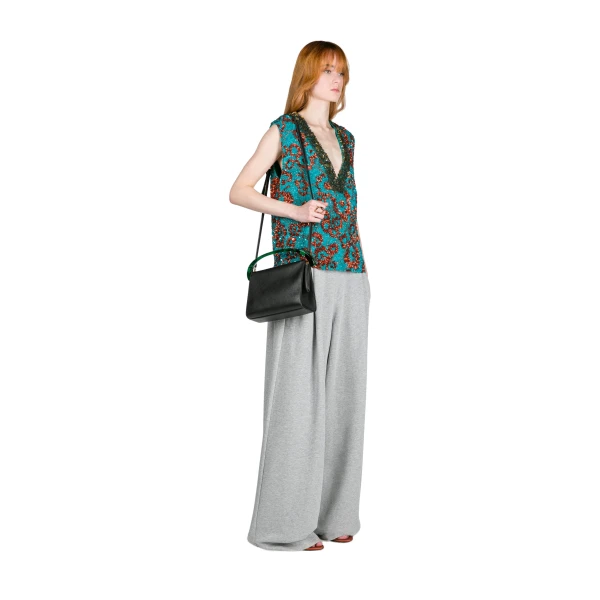 Medium leather bag in Black - Image 6