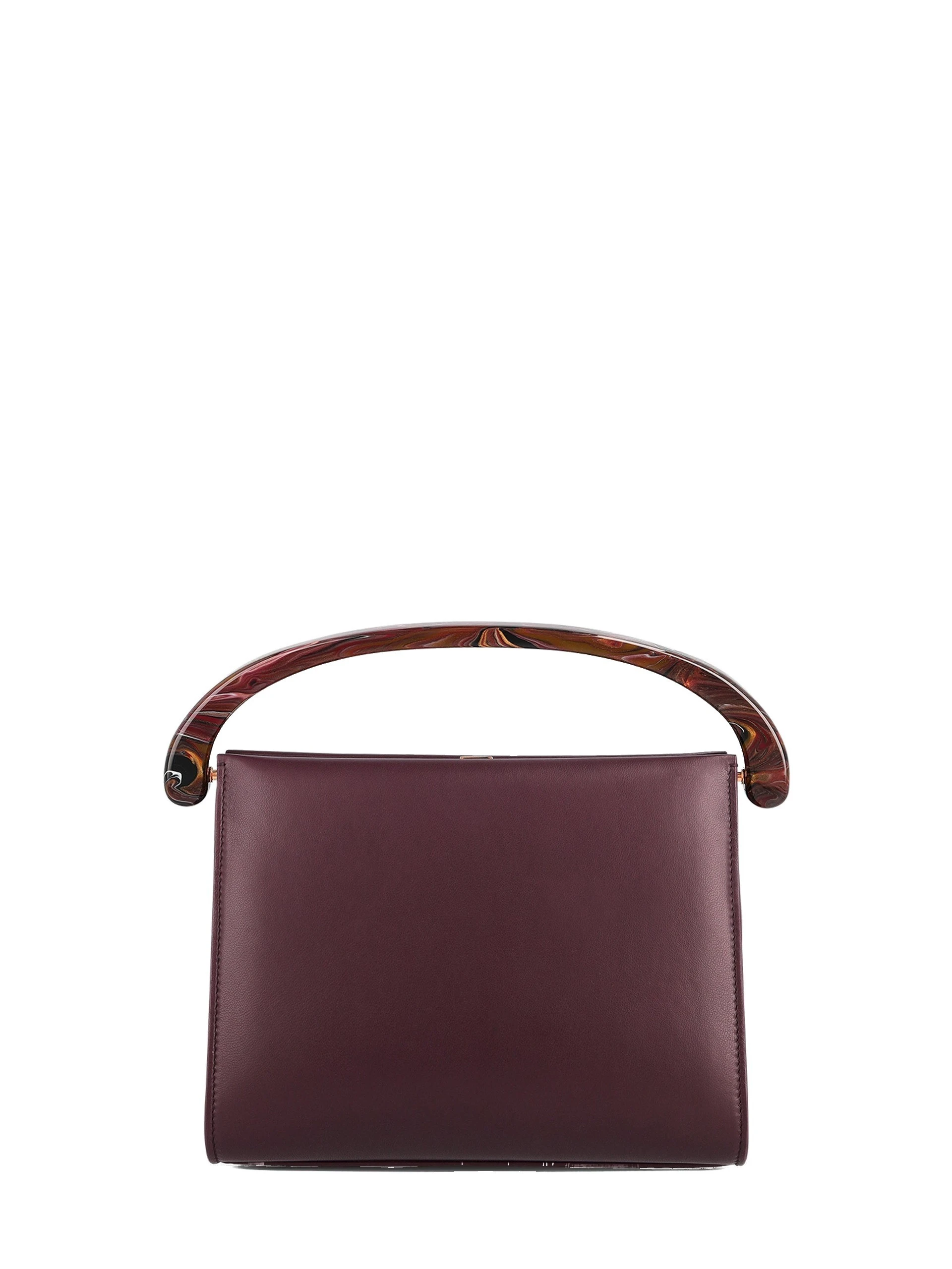 Dries Van Noten Medium leather bag in Bordeaux | Totes & Top-Handle Bags | Luxury Shoes Dries Van Noten Medium leather bag in Bordeaux