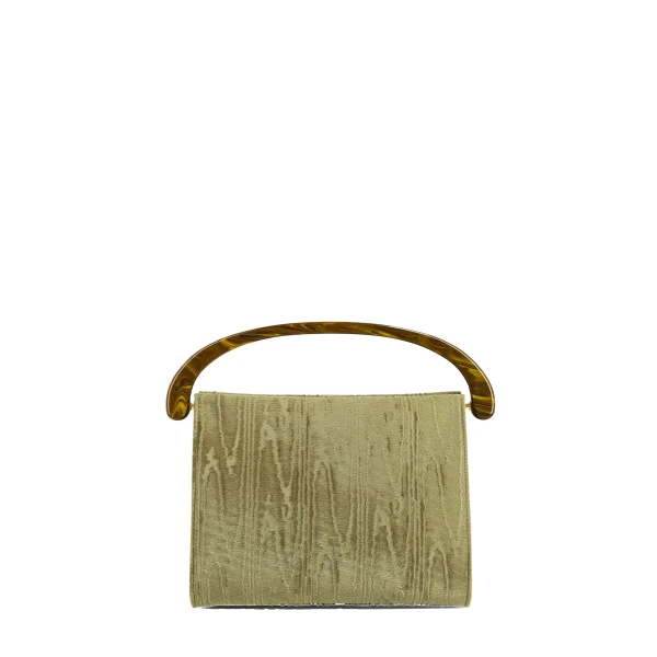 Medium velvet bag in Green - Image 4