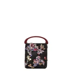 Dries Van Noten Micro embroidered bag in Black