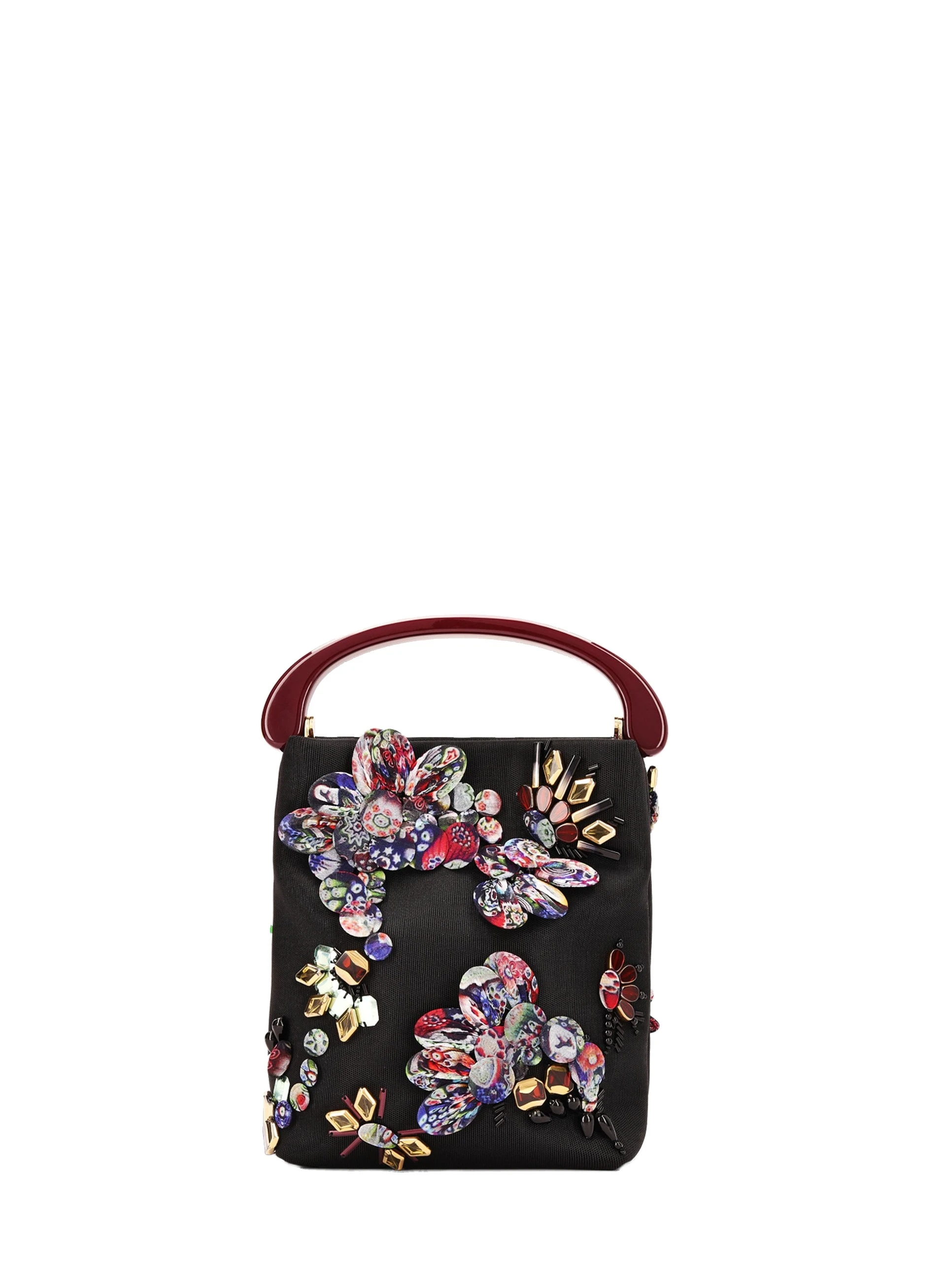 Dries Van Noten Micro embroidered bag in Black | Mini Bags | Luxury Shoes Dries Van Noten Micro embroidered bag in Black