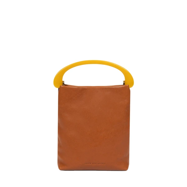 Micro leather bag in Tan - Image 4