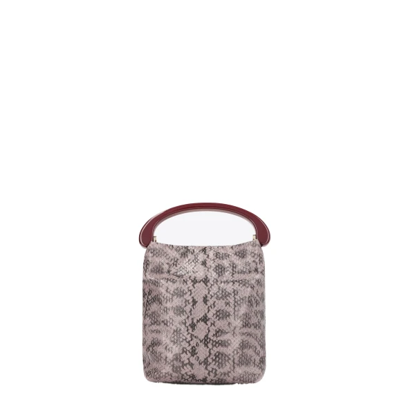 Micro leather bag in Taupe - Image 4