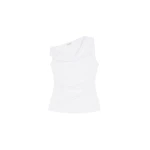 Dries Van Noten Off-shoulder jersey top in White | Tops | Luxury Shoes 