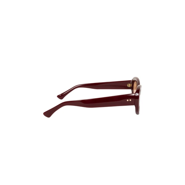 Oval sunglasses in Red - Image 3