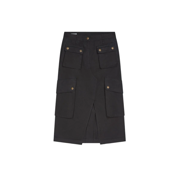 Dries Van Noten Overdyed cargo skirt in Black | Skirts | Luxury Shoes 