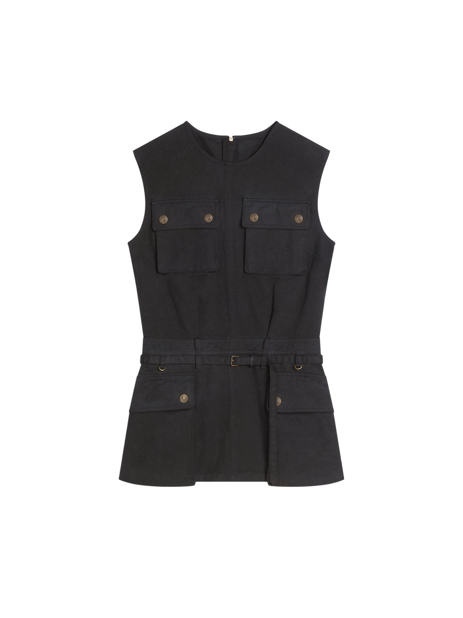 Dries Van Noten Overdyed utility top in Black | Tops | Luxury Shoes Dries Van Noten Overdyed utility top in Black | Tops | Luxury Shoes