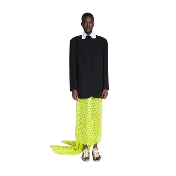 Oversized crepe blazer in Black - Image 2