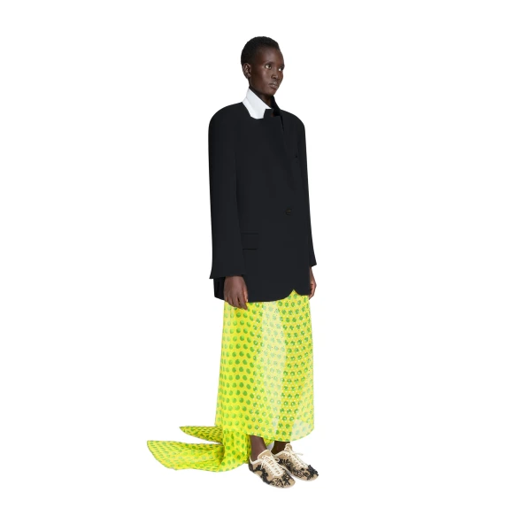 Oversized crepe blazer in Black - Image 3
