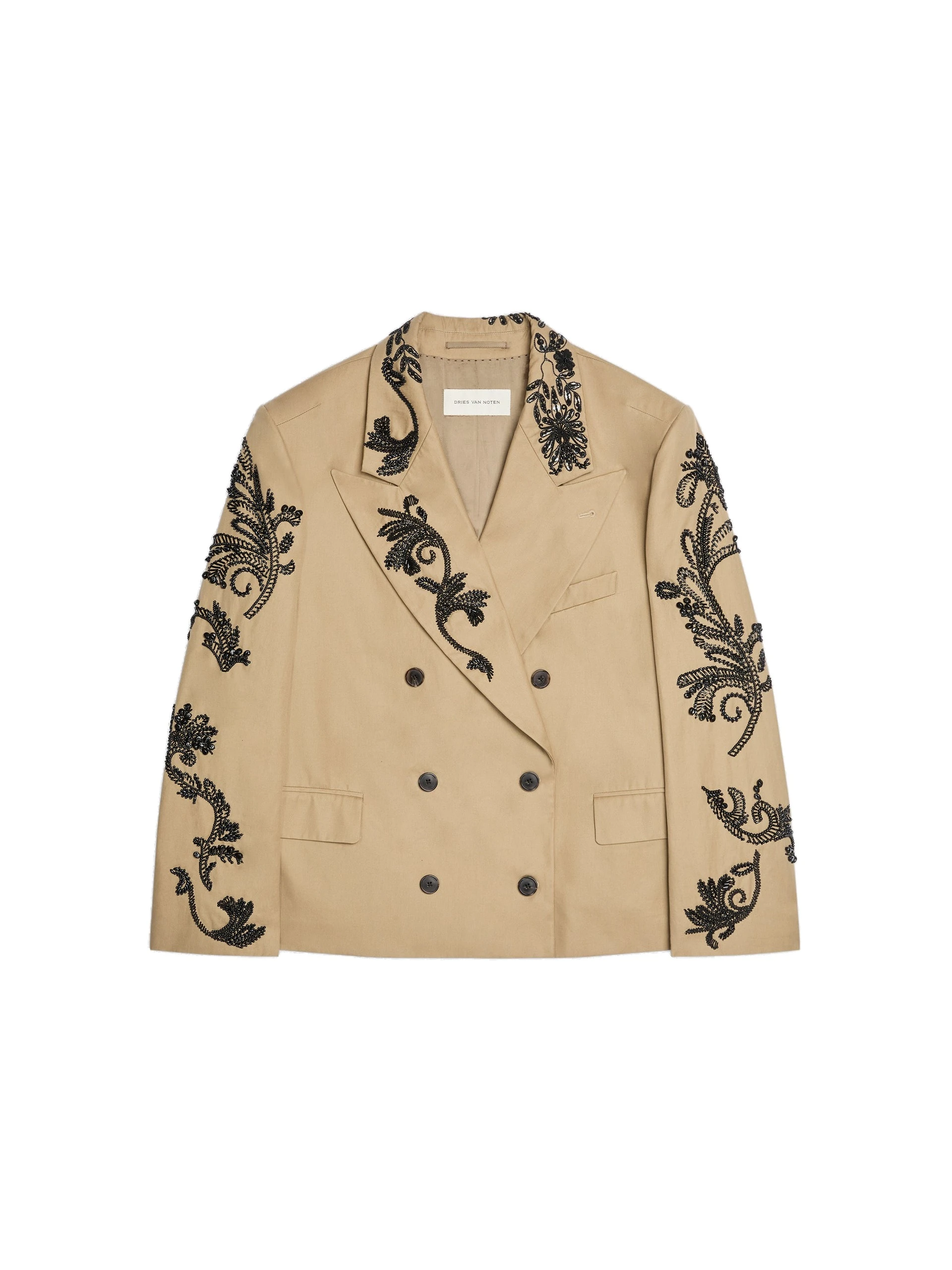Dries Van Noten Oversized embroidered blazer in Camel | Jackets | Luxury Shoes Dries Van Noten Oversized embroidered blazer in Camel | Jackets | Luxury Shoes