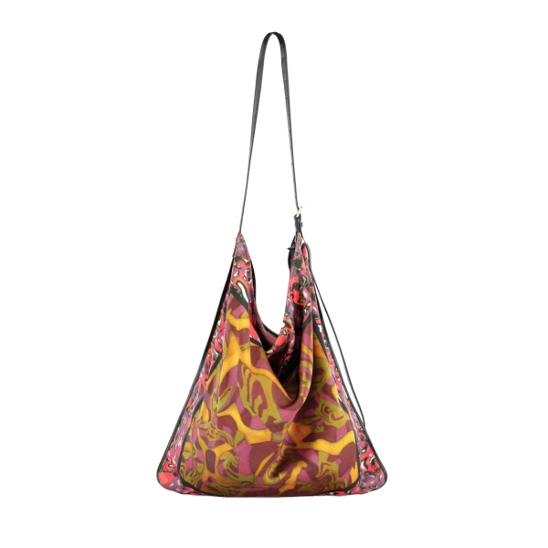 Oversized scarf bag in Rust - Image 3