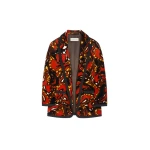 Dries Van Noten Oversized velvet blazer in Rust | Jackets | Luxury Shoes 