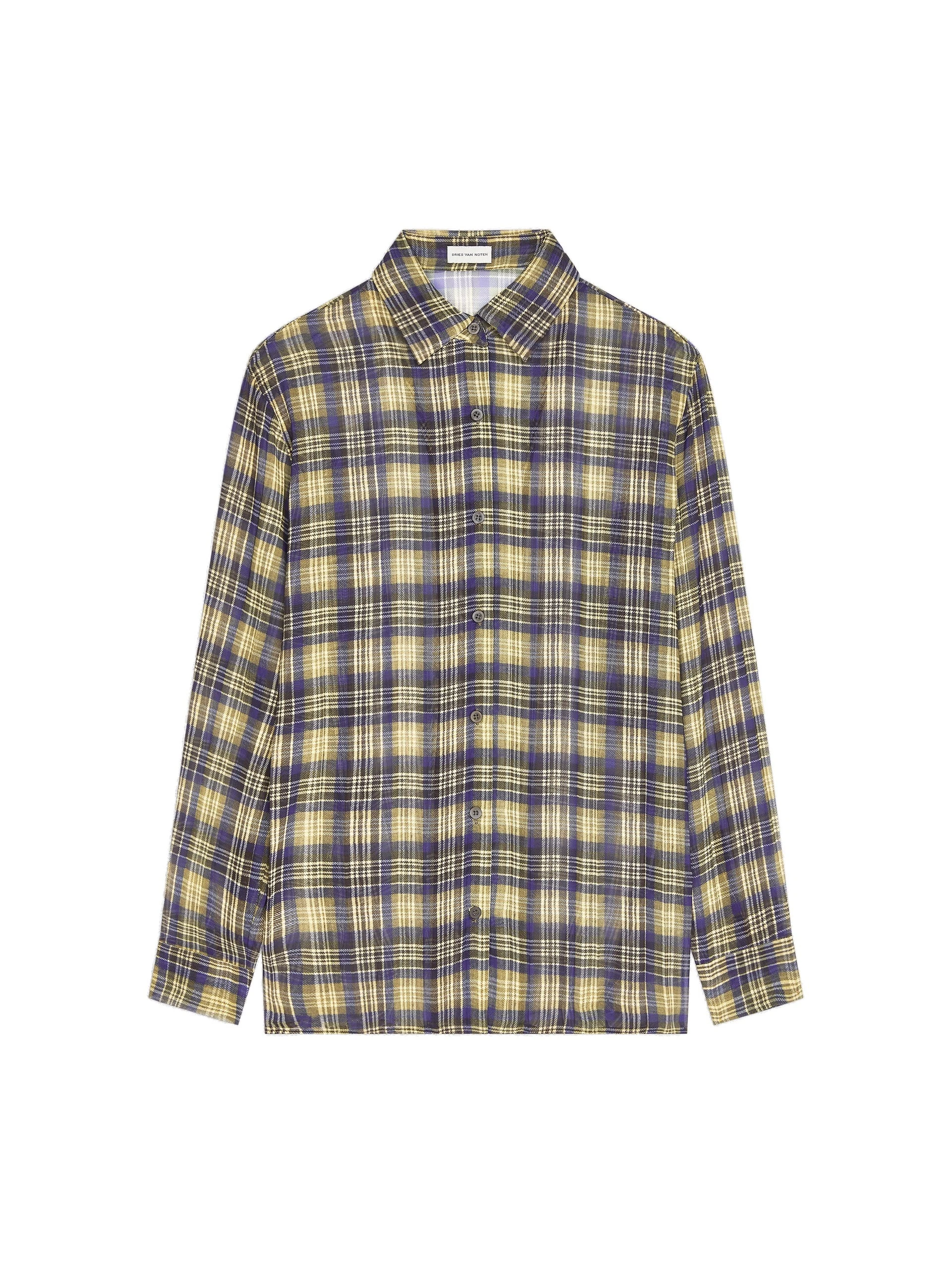 Dries Van Noten Pleated shirt in Khaki | Tops | Luxury Shoes Dries Van Noten Pleated shirt in Khaki | Tops | Luxury Shoes