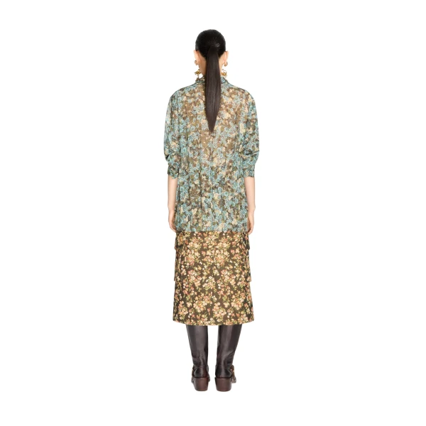 Pleated shirt in Sky - Image 4