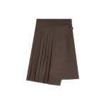 Dries Van Noten Pleated viscose skirt in Brown | Skirts | Luxury Shoes 