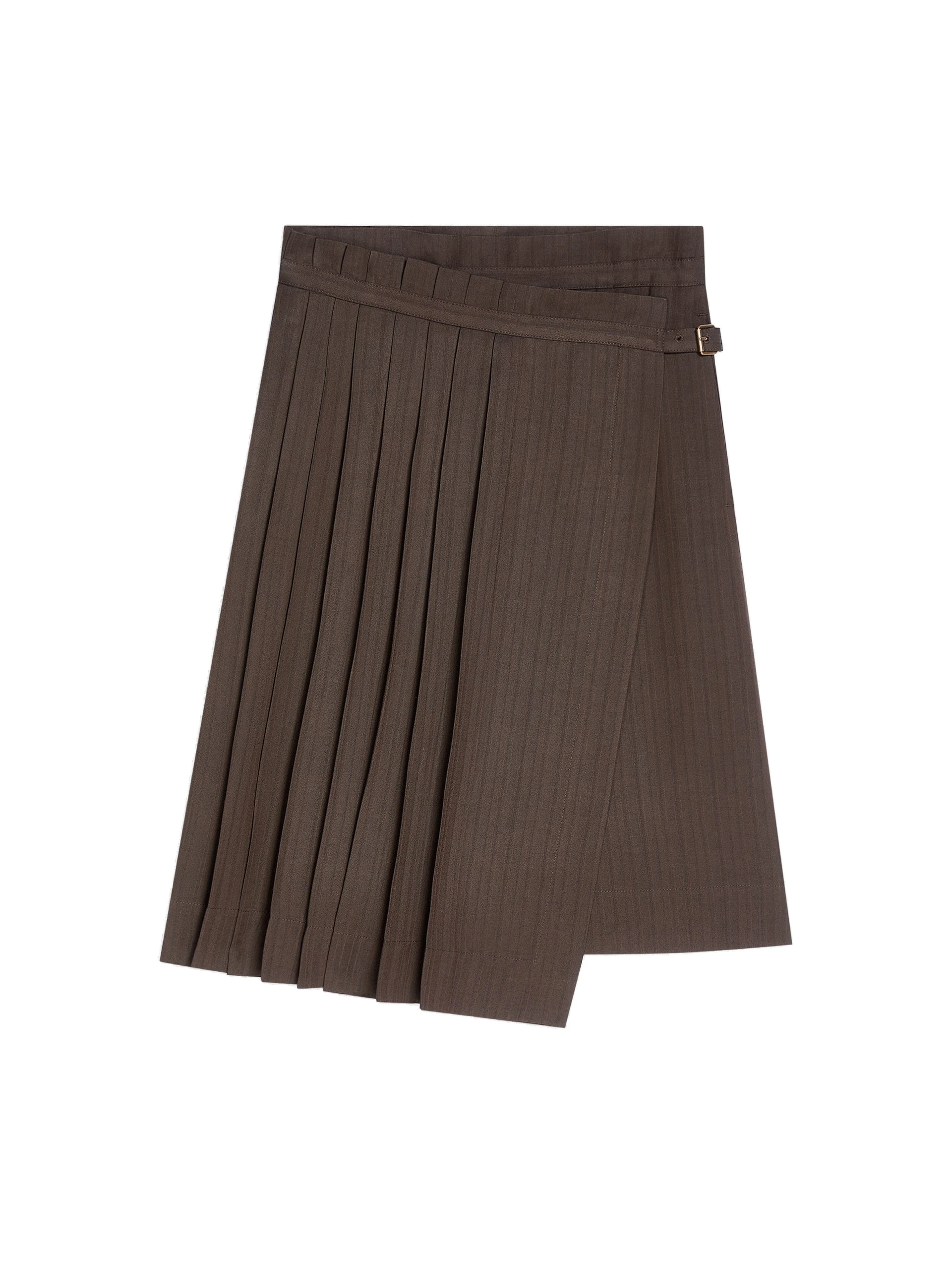 Dries Van Noten Pleated viscose skirt in Brown | Skirts | Luxury Shoes Dries Van Noten Pleated viscose skirt in Brown | Skirts | Luxury Shoes
