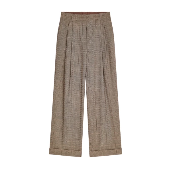 Dries Van Noten Pleated wool pants in Cement | Pants | Luxury Shoes 