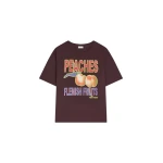 Dries Van Noten Printed cotton tee in Burgundy | Tops | Luxury Shoes 