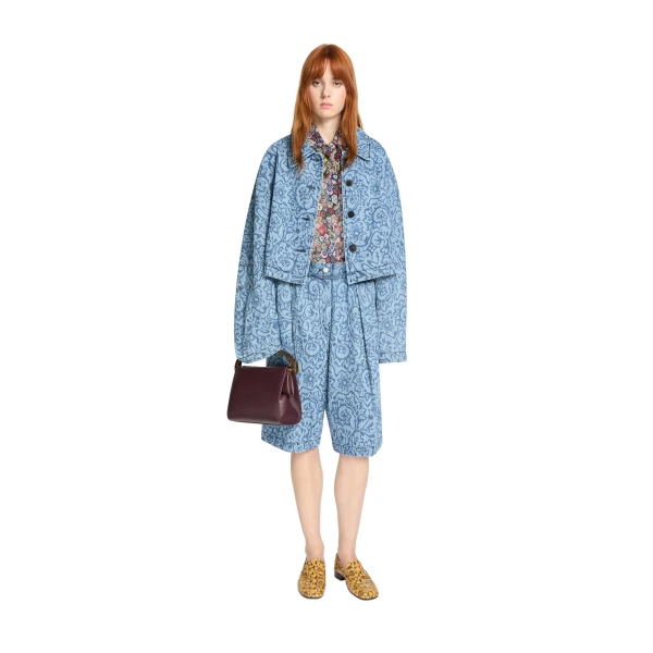 Printed denim jacket in Blue - Image 2