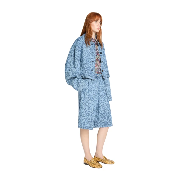 Printed denim jacket in Blue - Image 3