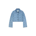Dries Van Noten Printed denim jacket in Blue | Jackets | Luxury Shoes 