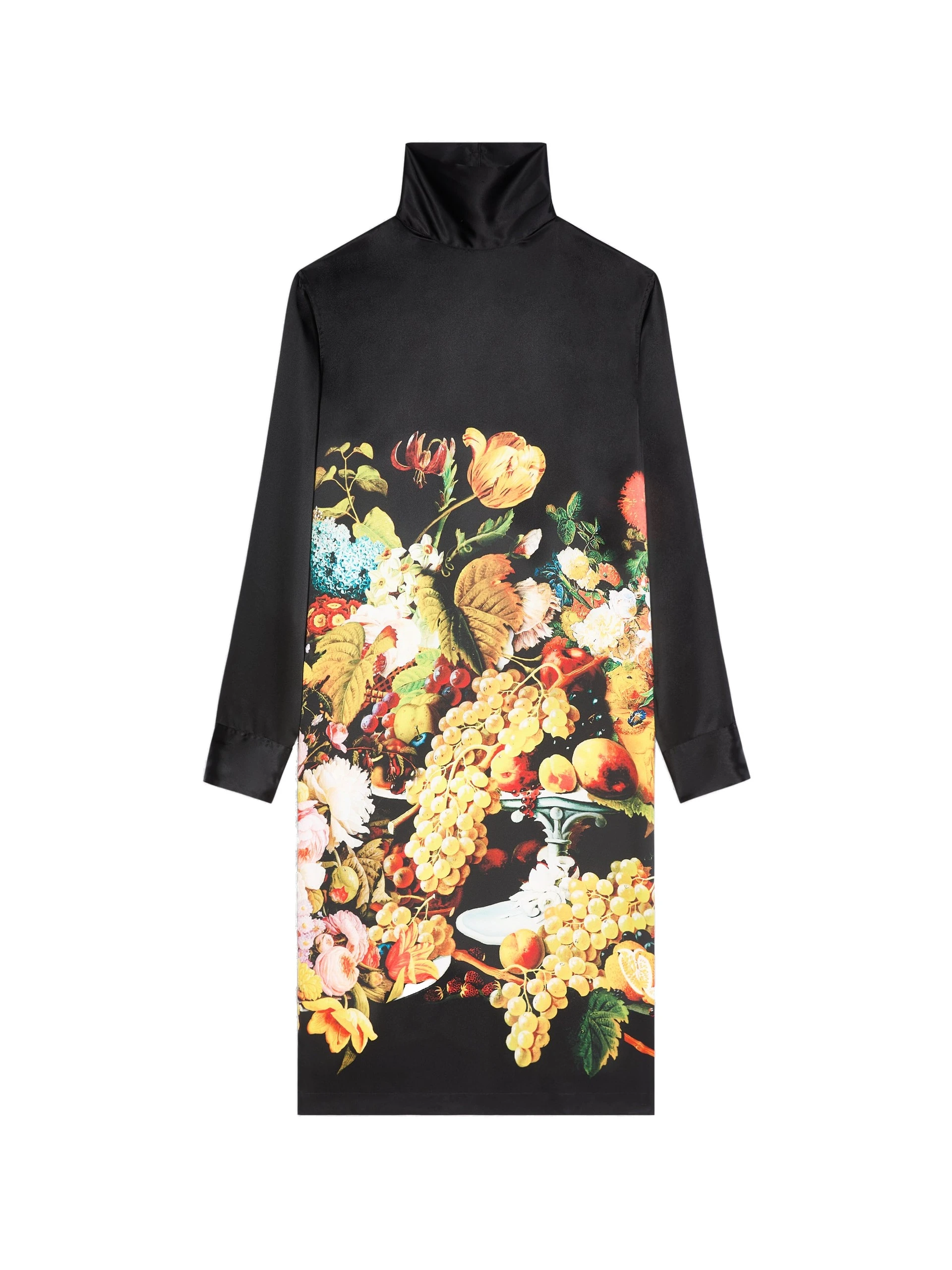 Dries Van Noten Printed silk dress in Black | Dresses | Luxury Shoes Dries Van Noten Printed silk dress in Black | Dresses | Luxury Shoes