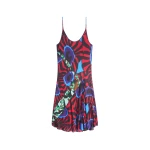 Dries Van Noten Printed slip dress in Red | Dresses | Luxury Shoes 