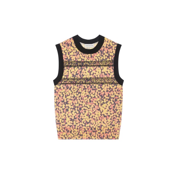 Dries Van Noten Printed wool sweater in Orange | Knitwear | Luxury Shoes 