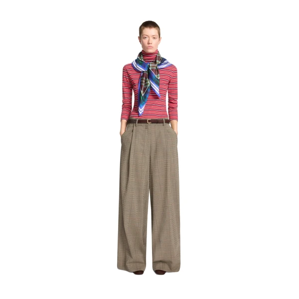 Silk square scarf in Blue - Image 2