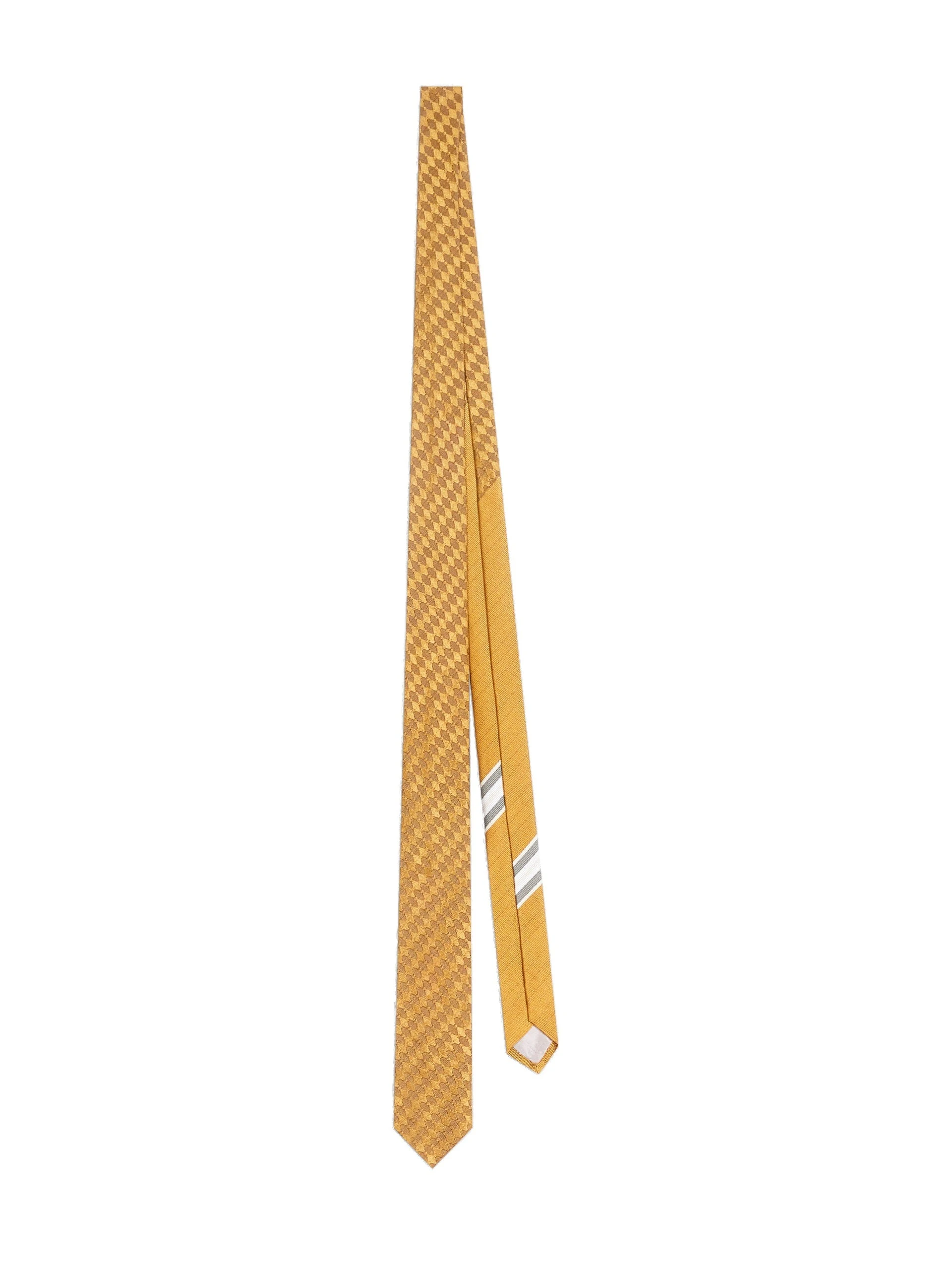 Dries Van Noten Silk tie in Mustard | | Luxury Shoes Dries Van Noten Silk tie in Mustard