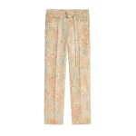 Dries Van Noten Slim leg jacquard pants in Orange | Pants | Luxury Shoes 