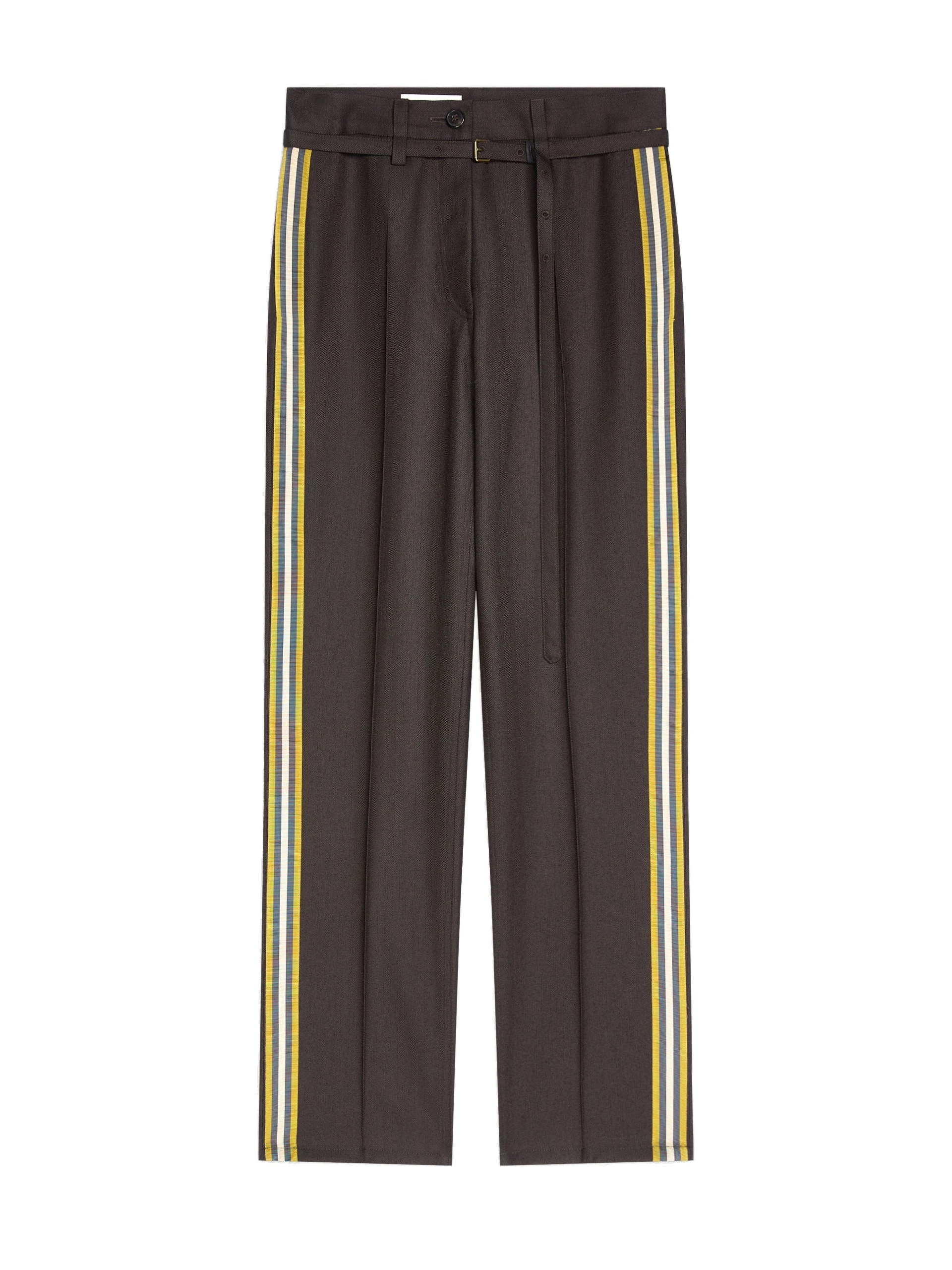 Dries Van Noten Slim leg wool pants in Dark Brown | Pants | Luxury Shoes Dries Van Noten Slim leg wool pants in Dark Brown | Pants | Luxury Shoes