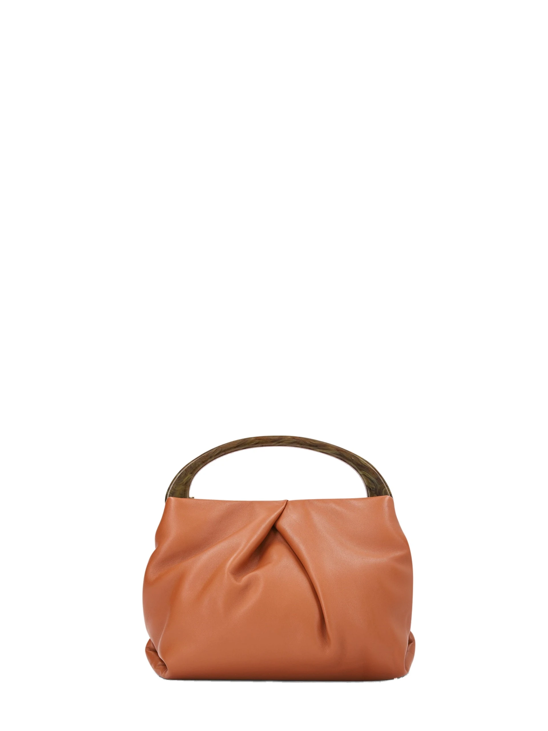 Dries Van Noten Small pleated leather bag in Tan | Mini Bags | Luxury Shoes Dries Van Noten Small pleated leather bag in Tan
