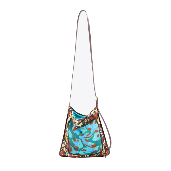 Small scarf bag in Brown - Image 3