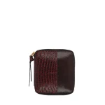 Dries Van Noten Square leather wallet in Red