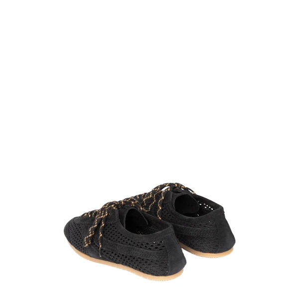 Suede sneakers in Black - Image 4