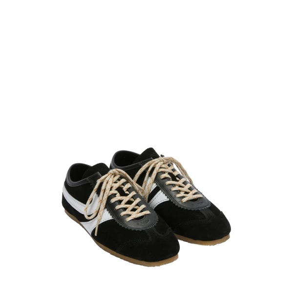 Suede sneakers in Black and White - Image 3
