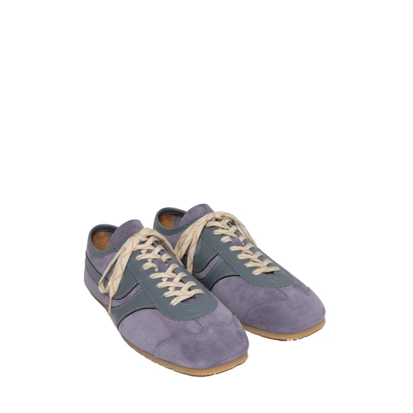 Suede sneakers in Mauve - Image 3