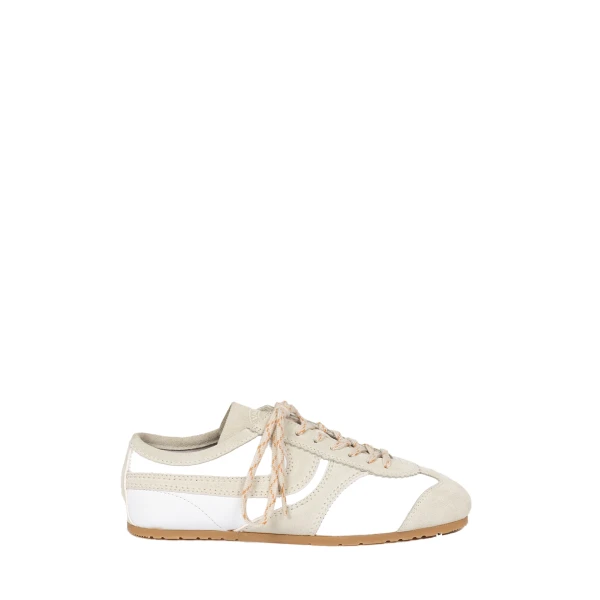 Suede sneakers in White