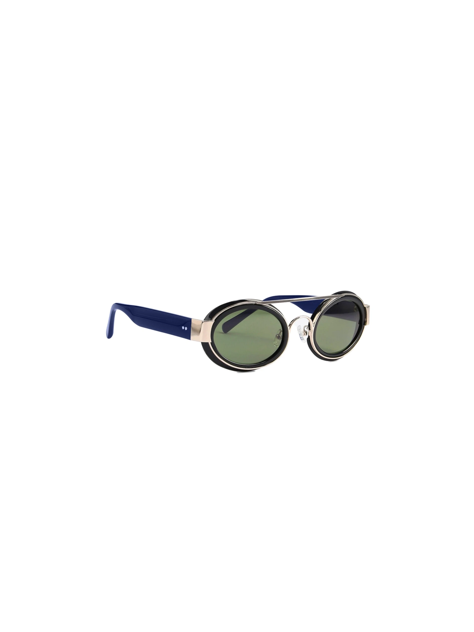 Dries Van Noten Thick oval sunglasses in Black | Sunglasses | Luxury Shoes Dries Van Noten Thick oval sunglasses in Black