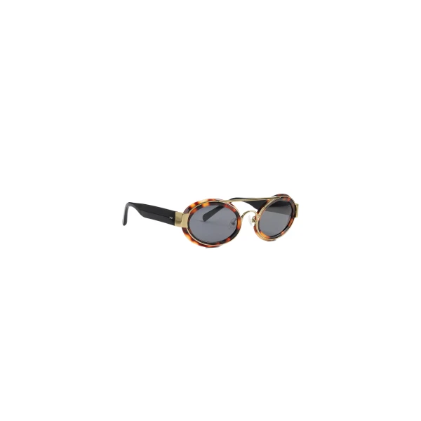 Thick oval sunglasses in Turtle Shell - Image 4
