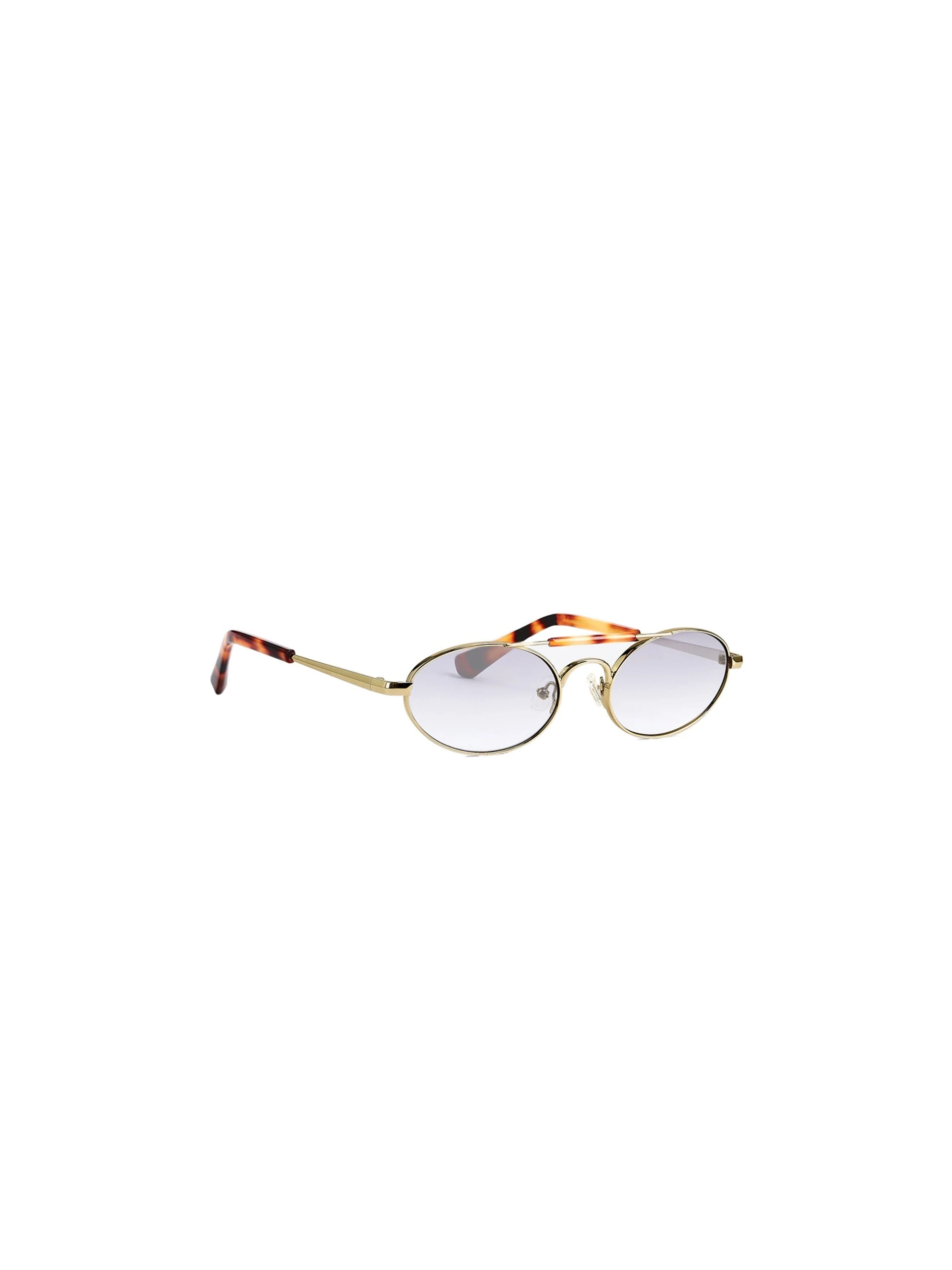 Dries Van Noten Thin oval sunglasses in Turtle Shell | Sunglasses | Luxury Shoes Dries Van Noten Thin oval sunglasses in Turtle Shell