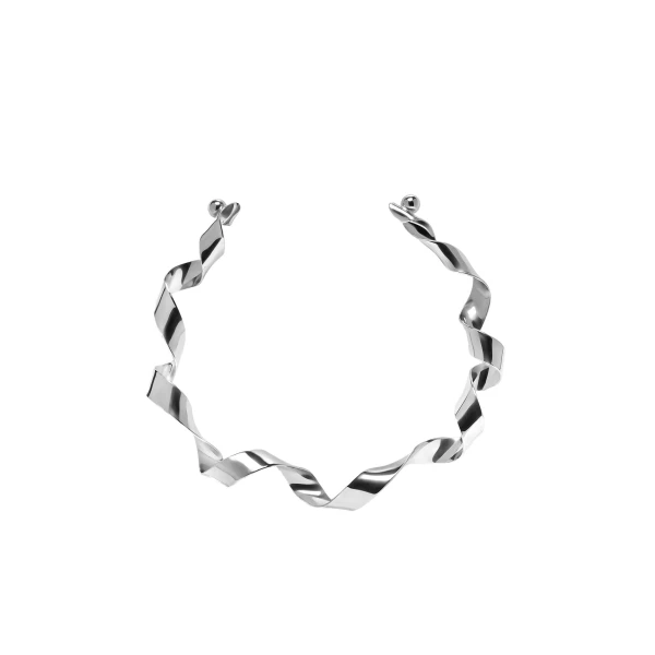 Twist necklace in Silver