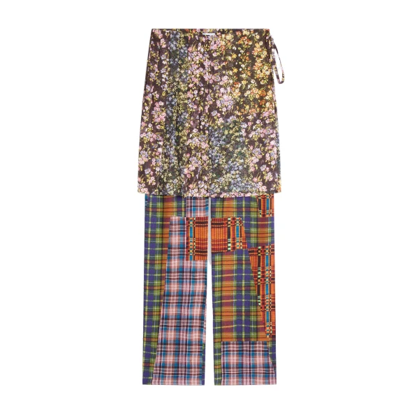 Dries Van Noten Viscose skirt pants in Orange | Pants | Luxury Shoes 